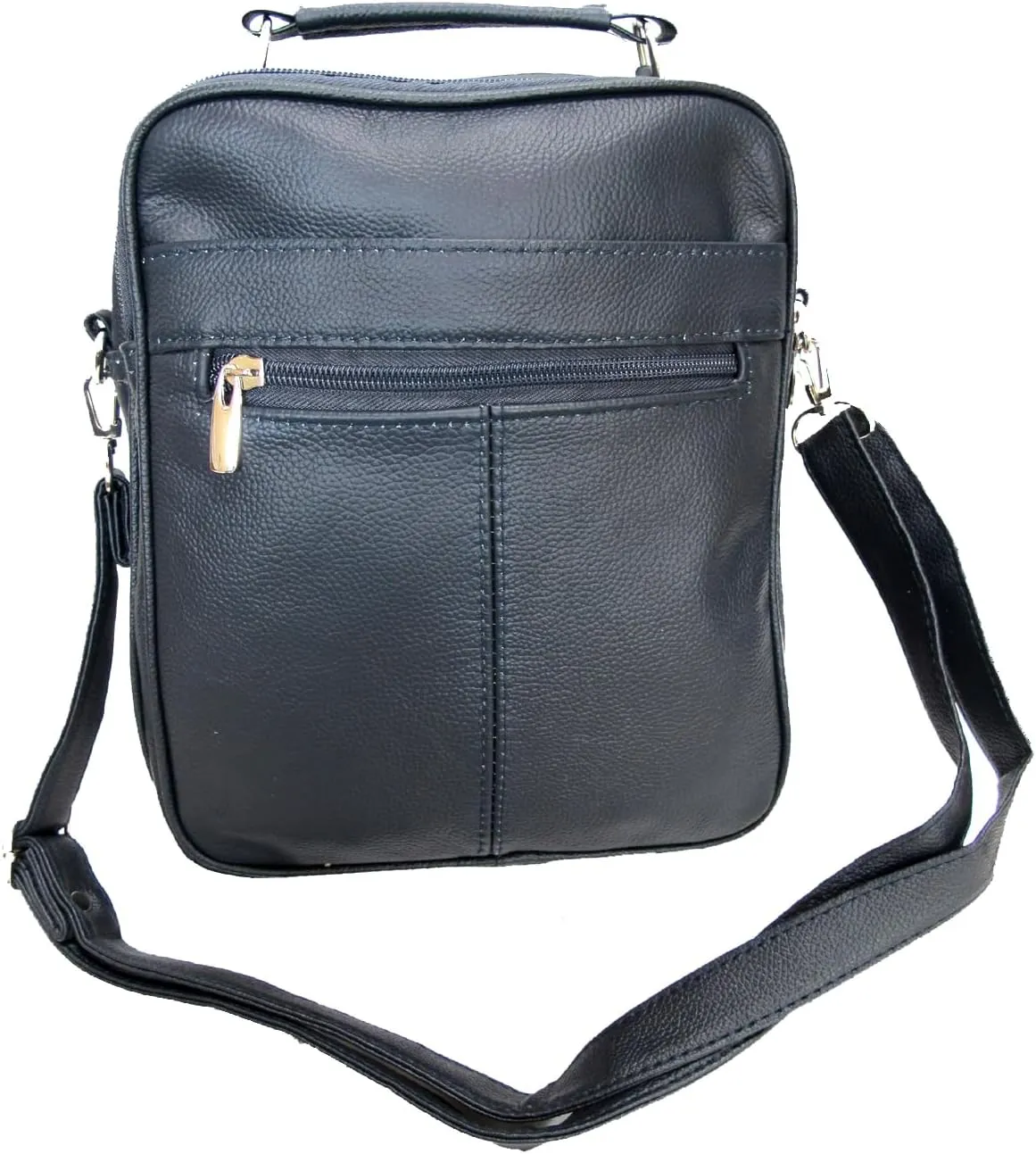 7 Pocket Multi-Function Genuine Leather Organizer Crossbody Shoulder Hand Carry 3 in 1 All Occassion 4 Season Companion Bag