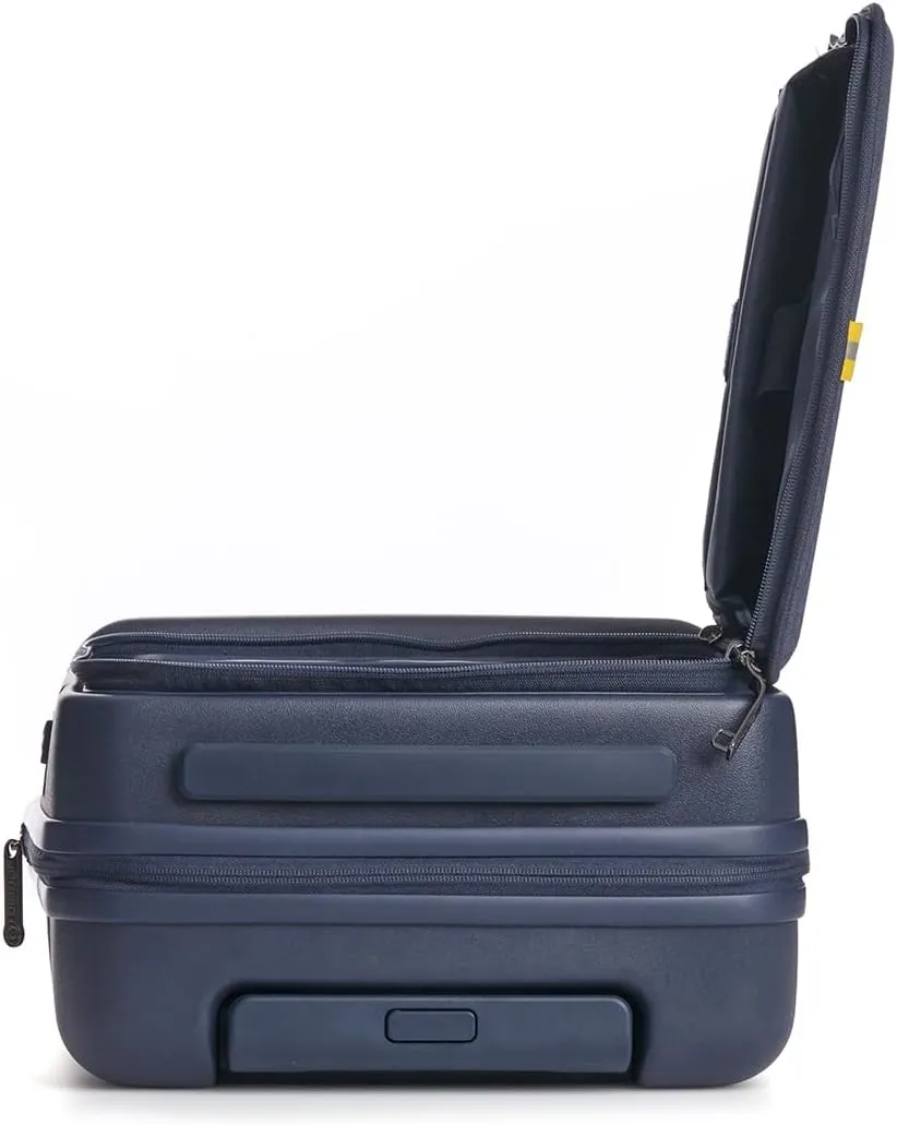 biaggi Runway Hybrid Expandable Underseat Carry-On  Lightweight TSA-Approved Polycarbonate Travel Bag, Perfect for Getaways & Long Weekends (Expandable Underseater, Navy Blue)