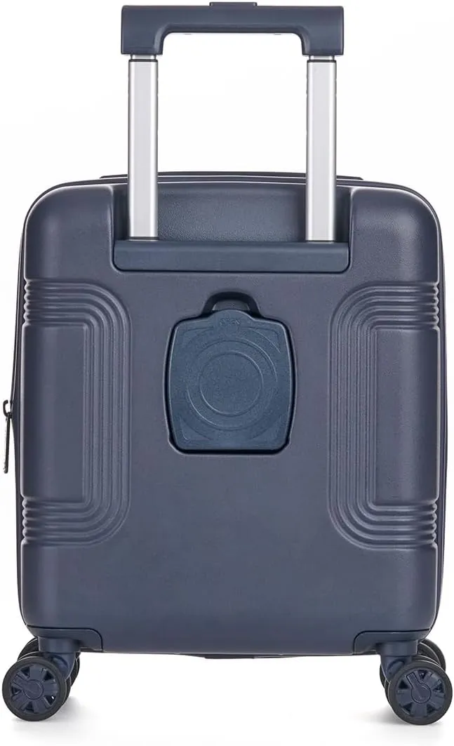 biaggi Runway Hybrid Expandable Underseat Carry-On  Lightweight TSA-Approved Polycarbonate Travel Bag, Perfect for Getaways & Long Weekends (Expandable Underseater, Navy Blue)