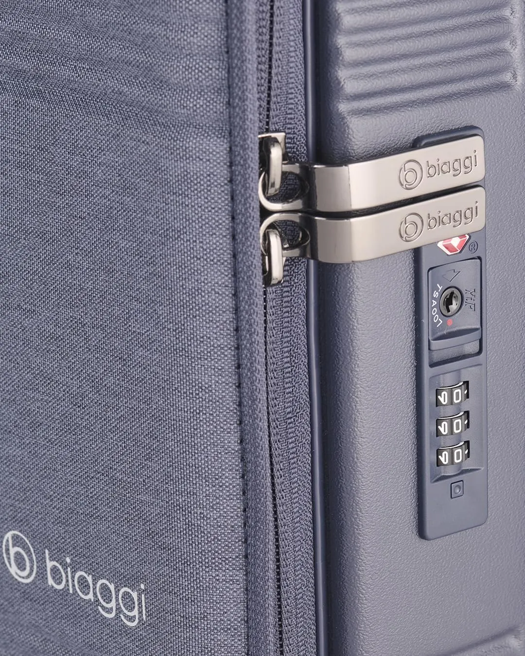 biaggi Runway Hybrid Expandable Underseat Carry-On  Lightweight TSA-Approved Polycarbonate Travel Bag, Perfect for Getaways & Long Weekends (Expandable Underseater, Navy Blue)