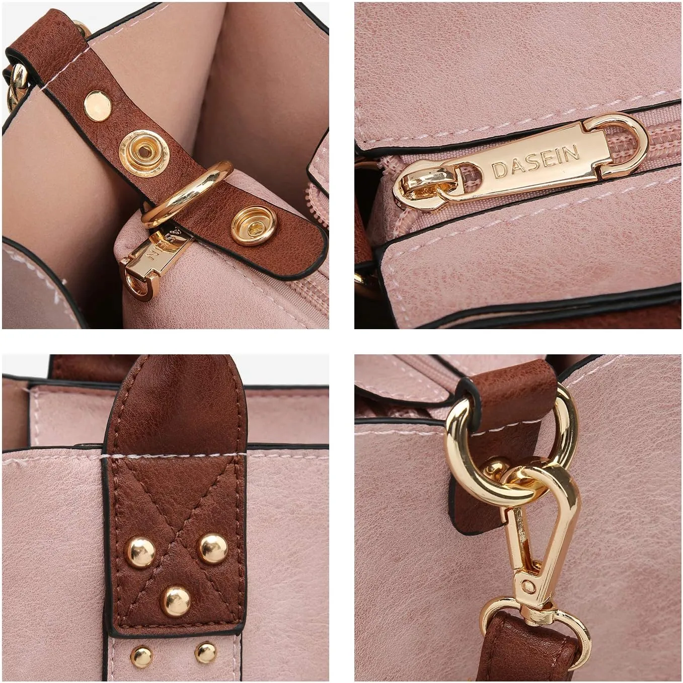 Dasein Purses Handbags for Women Tote Wallet Set Top Handle Satchel Shoulder Hobo Bag 3pcs