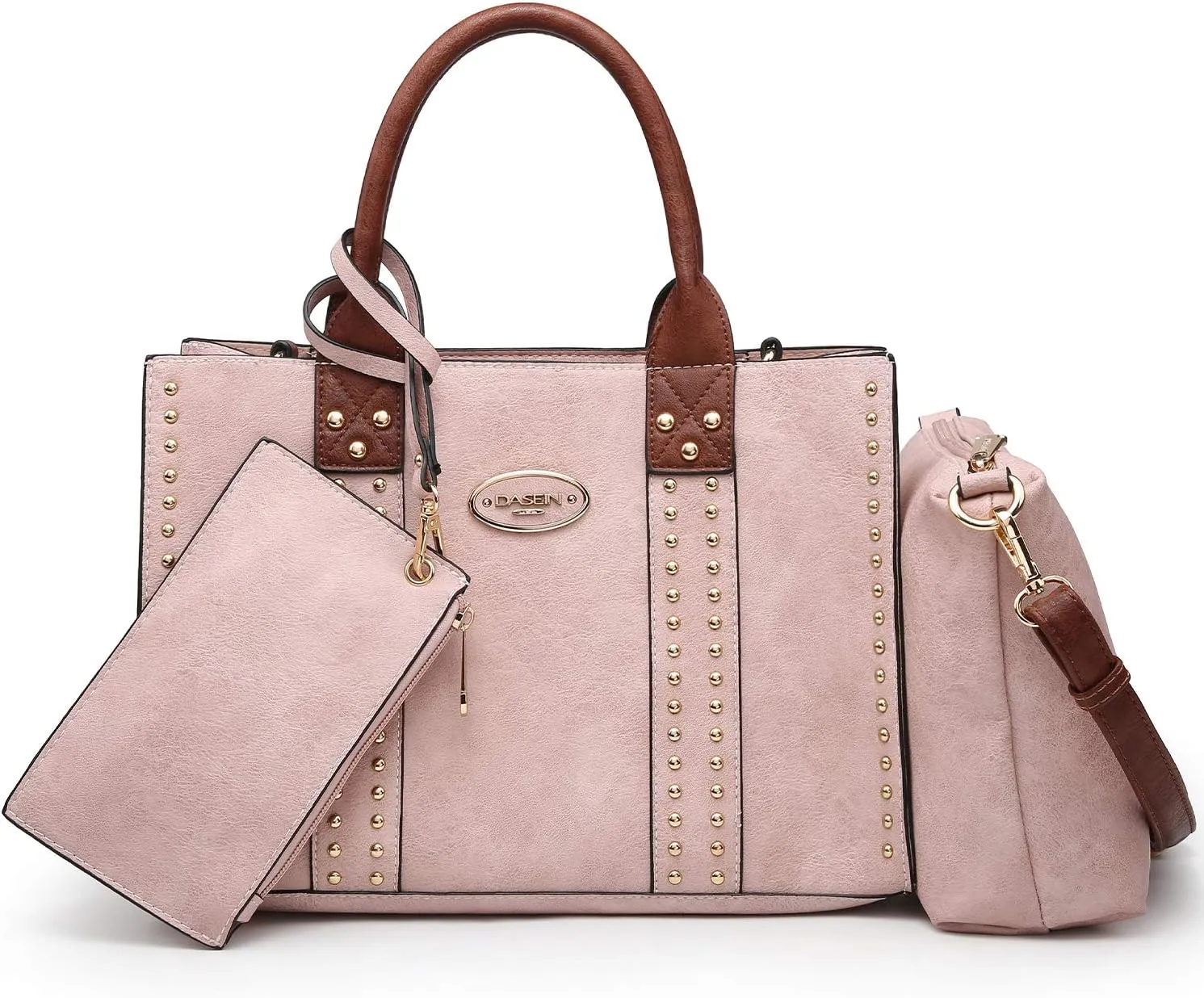 Dasein Purses Handbags for Women Tote Wallet Set Top Handle Satchel Shoulder Hobo Bag 3pcs