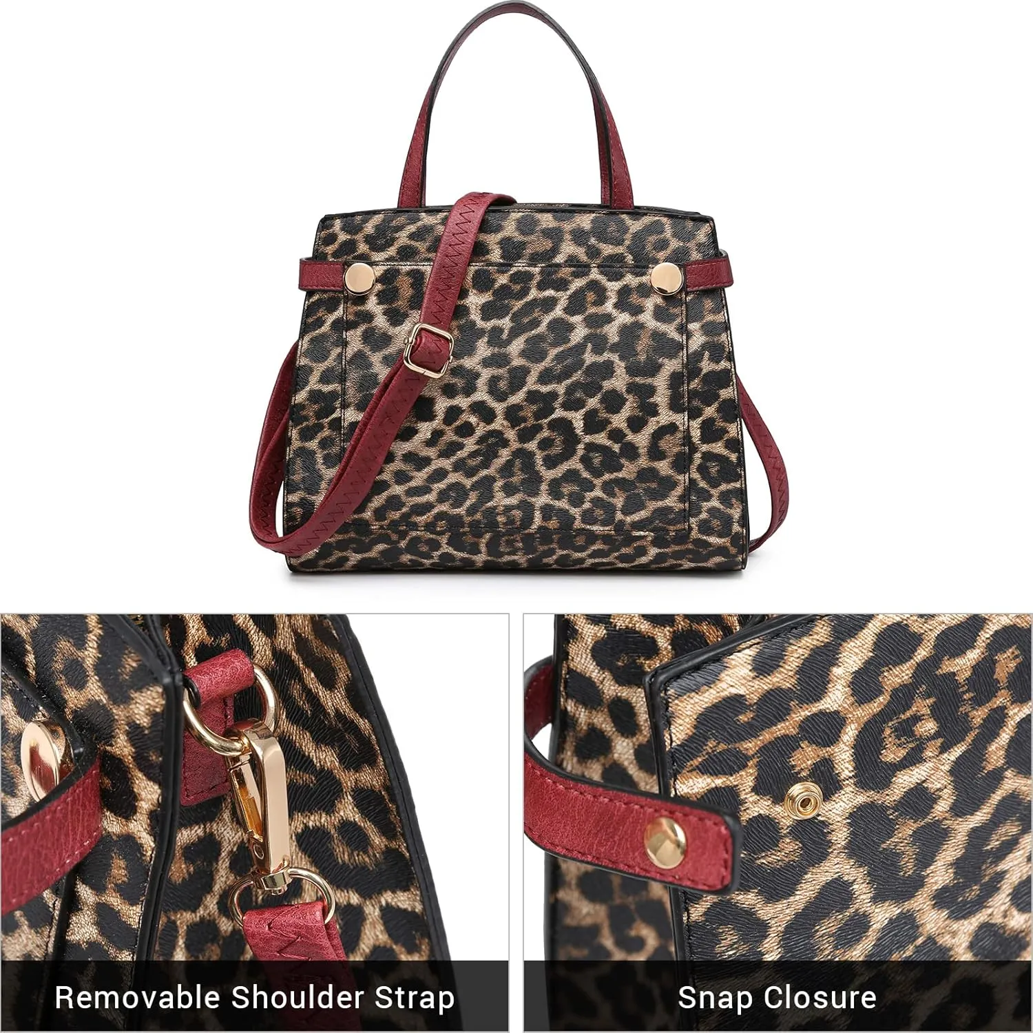 Fashion Handbags and Purses for Women Large Work Tote Bag Top Handle Satchel Shoulder Bag 3pcs Hobo Purse Set