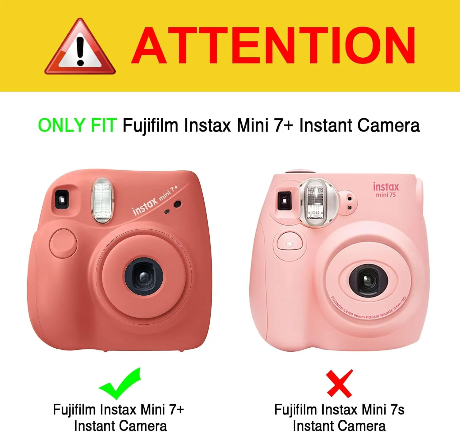 Fintie Protective Case for Fujifilm Instax Mini 7  Instant Camera - Premium Vegan Leather Bag Cover with Removable Adjustable Strap, Glittering Marble