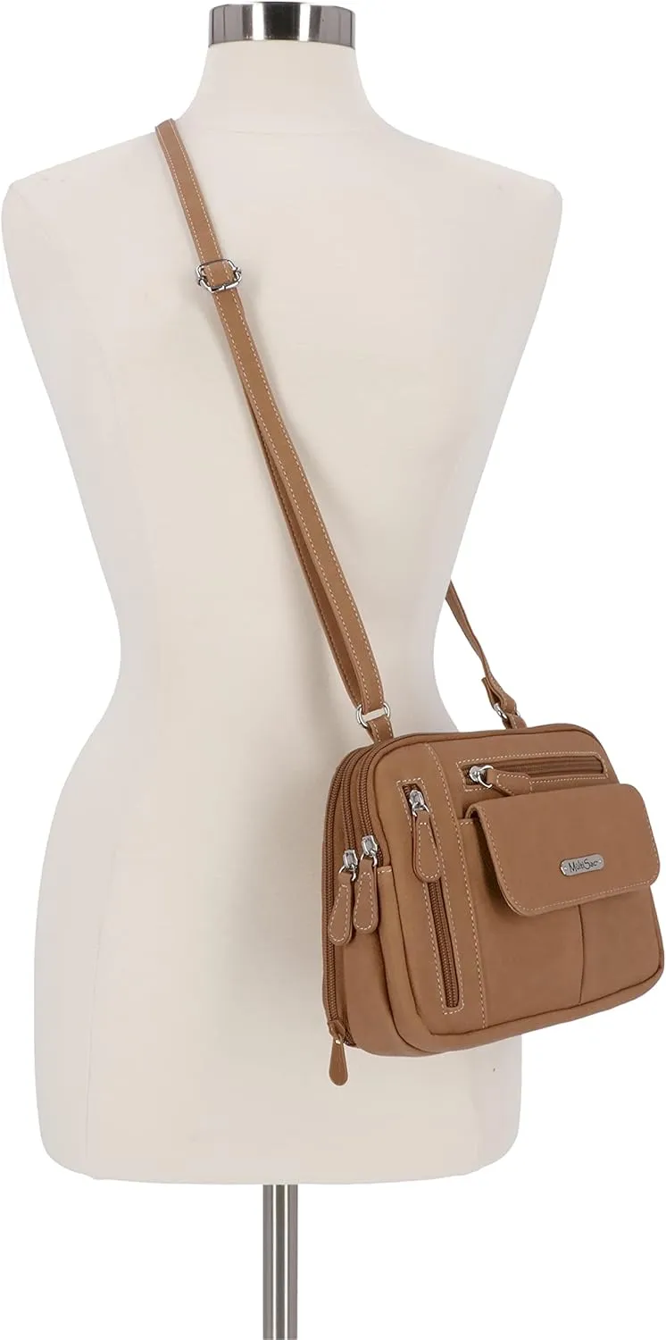 MultiSac Zippy Triple Compartment Crossbody Bag