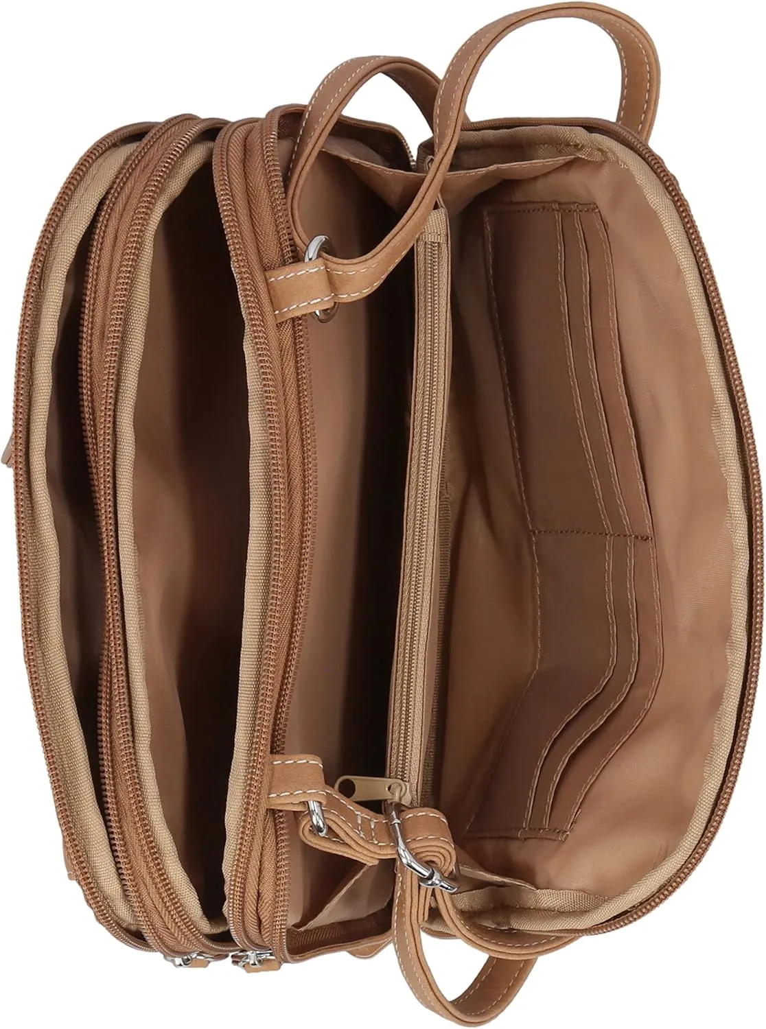 MultiSac Zippy Triple Compartment Crossbody Bag