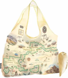 Pouch Tote with Handles  Reusable Grocery Shopping Bag, Foldable & Washable Nylon, Heavy-Duty & Compact,
