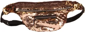 Sequin Fanny Pack Chest Bag Belt Bags Crossbody Bags Waist Pouch Purse for Women Men Travel Beach Champagne Gold