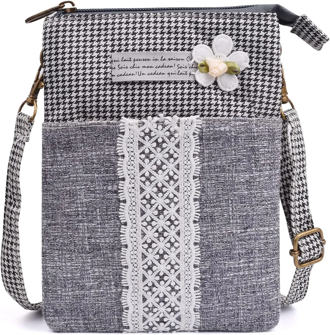 Small Crossbody Bag for Women Mobile Phone Purse National Pattern Shoulder Bag Handbags Coin Pouch for Women