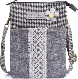 Small Crossbody Bag for Women Mobile Phone Purse National Pattern Shoulder Bag Handbags Coin Pouch for Women