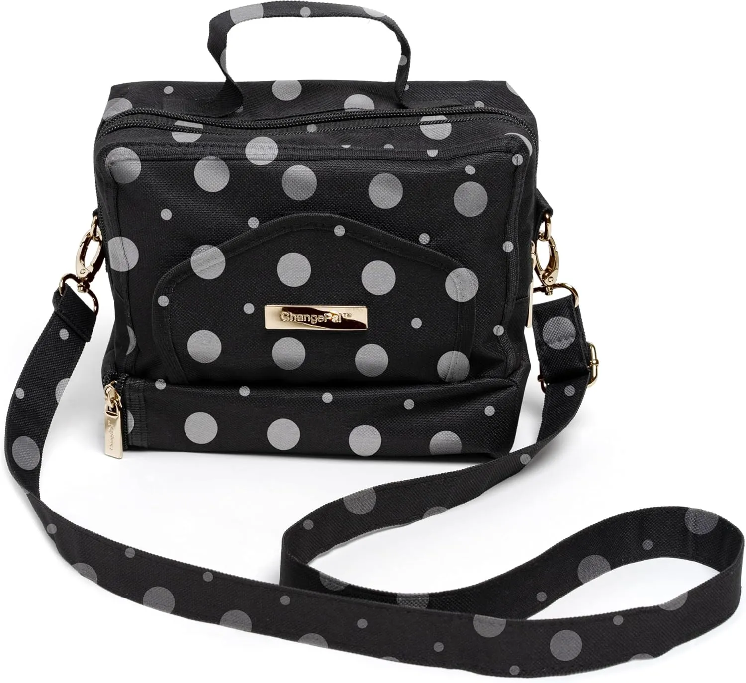 Small Diaper Bag with Portable Changing Pad, Front Wipes, Shoulder & Stroller Straps, Mini Crossbody to Backpack