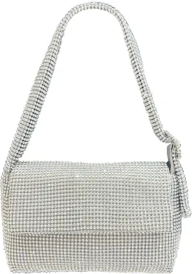 Womens Rhinestone Evening Clutch Purse Bling Crystal Shoulder Bag Party Wedding Mini Handbag